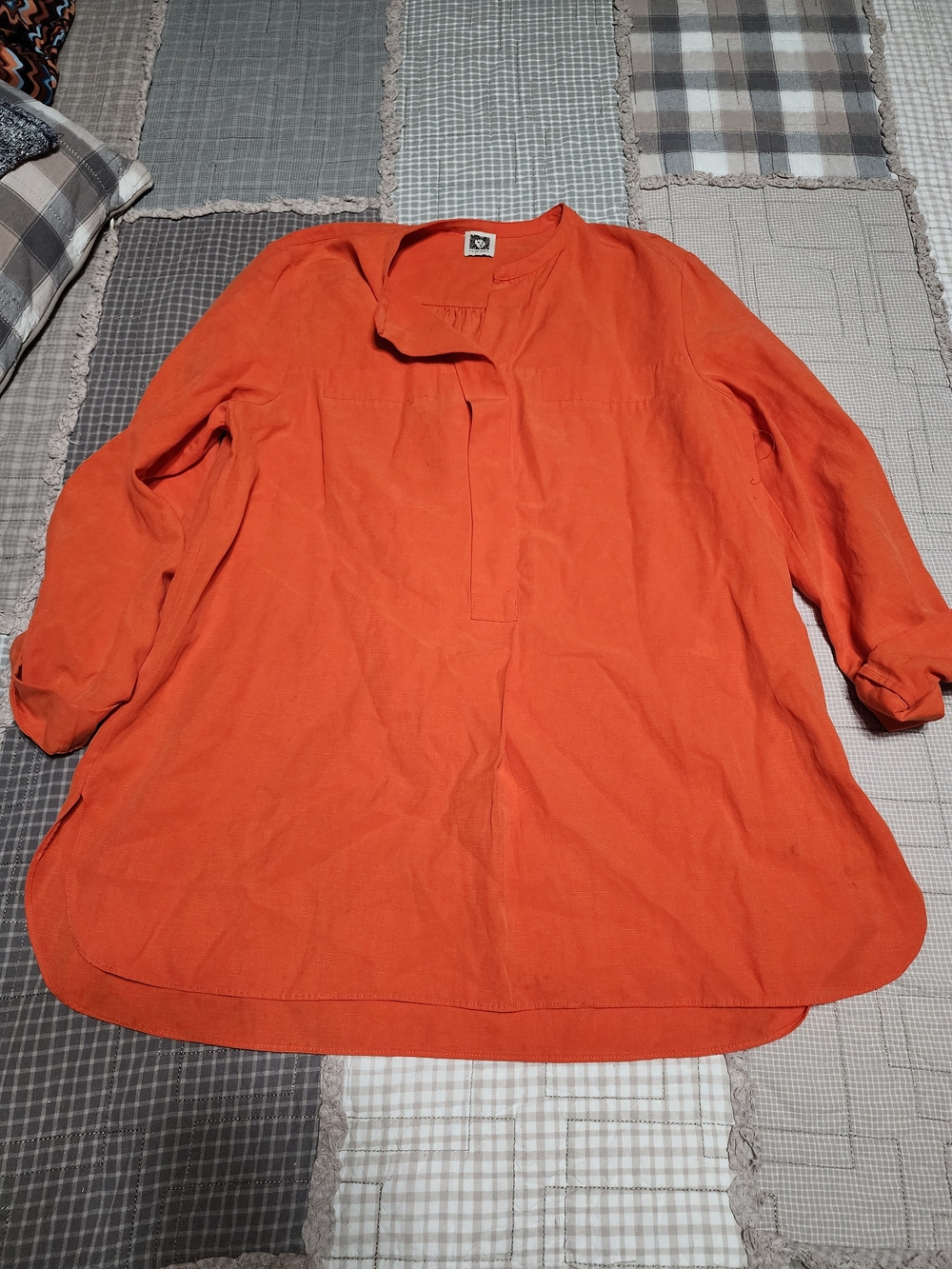 Anne Klein Orange Lightweight Men's Shirt Jacket
